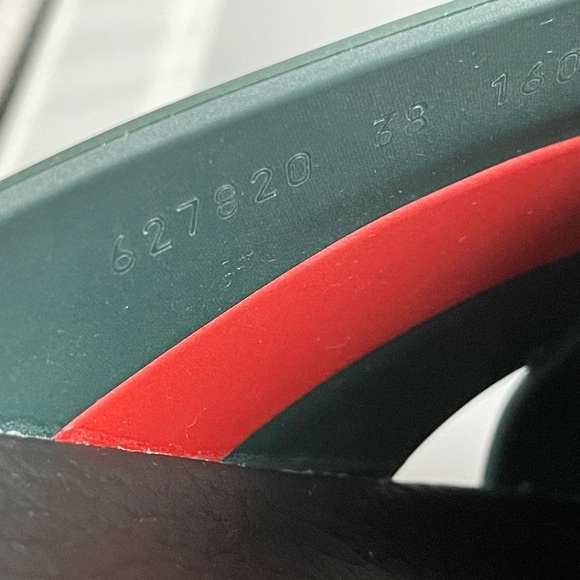 Excellent condition Gucci Mens Slipon 8 (38) Green/Red - Picture 12 of 14